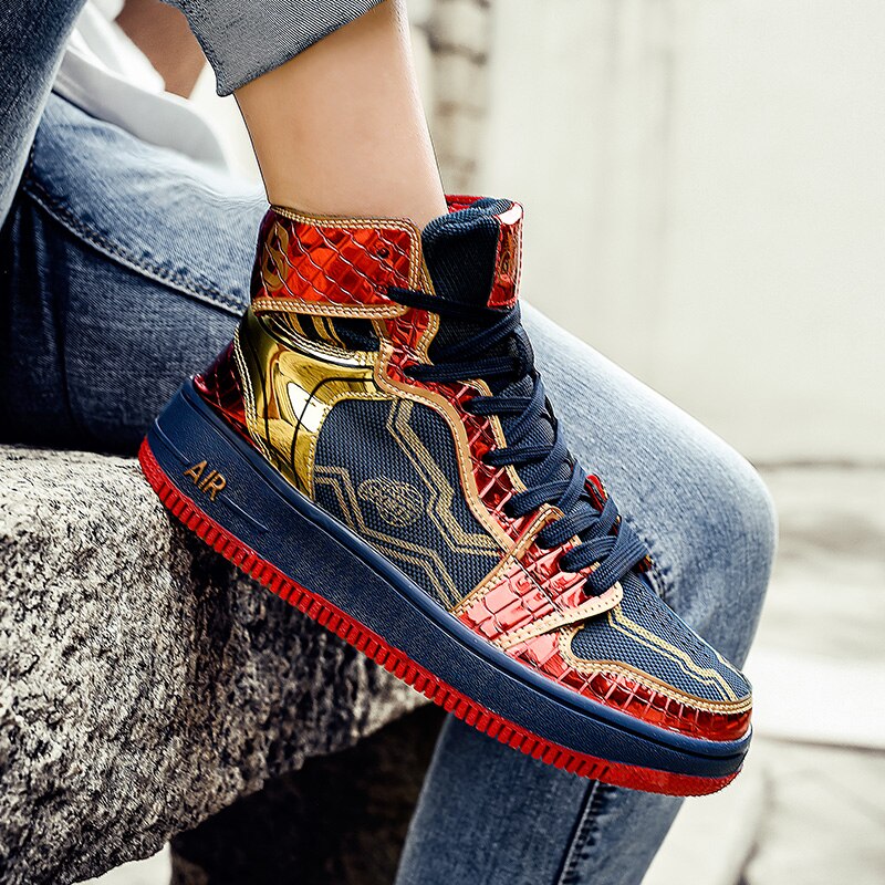 Parzival par høje sneakers mænd kvinder klassiske flerfarvede fritidssko forår efterår vulkaniserede mænd sportssko