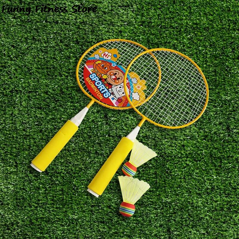 Children Indoor Outdoor Badminton Rackets Set Beginner Kids Child Badminton Racket Racquet Sports Training Game