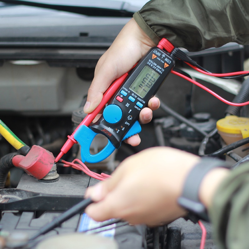 Pocket Digital Clamp Meter Multimeter BSIDE ACM91 DC AC Current 100A Accurate 1mA car repair Ammeter Temp Tester