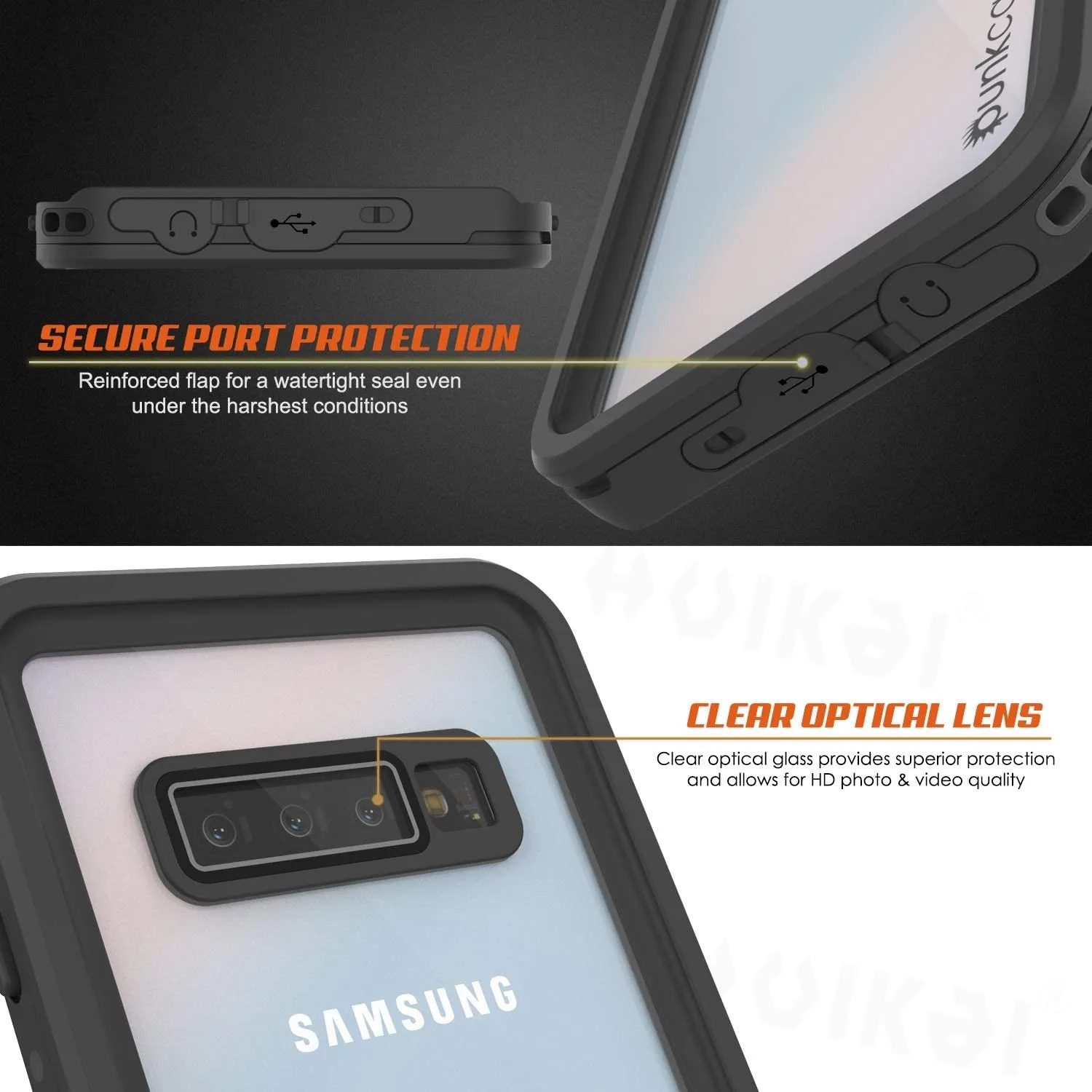 Waterproof Case For Samsung Galaxy S10 Plus S10 5G A54 A15 A34 S24 Ultra S23 FE S22 Full Body Heavy Duty Clear Rugged IP68 Cove