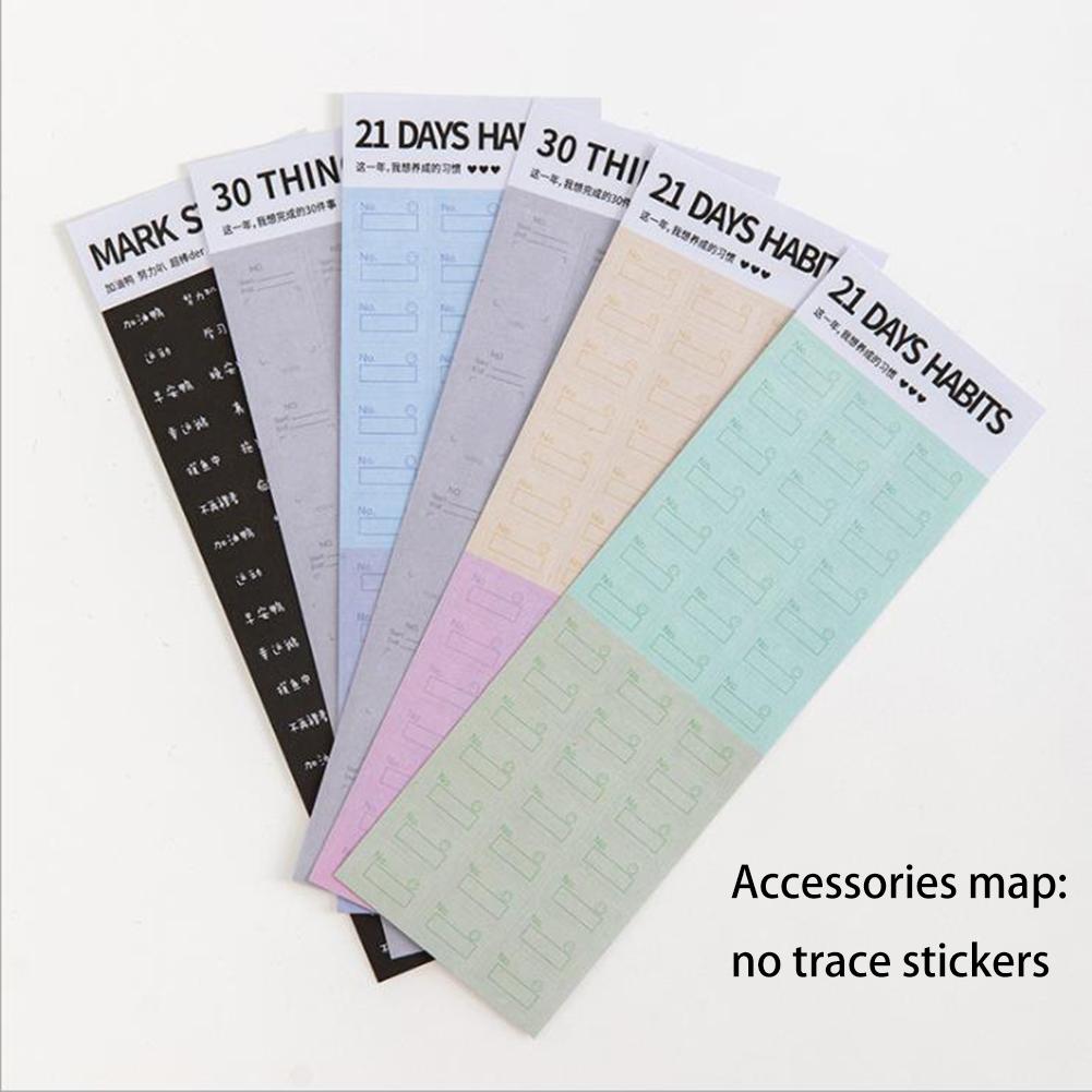 Year Planner White Kraft Paper For Student Recording