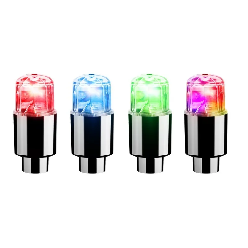 Auto Hub Umgebungslicht Fahrrad LED Reifen Lichter Universal- Auto Neon- Lampe Ventil Abdeckung Lichter Reifen Bunte Blinkende Glühbirne Dekoration