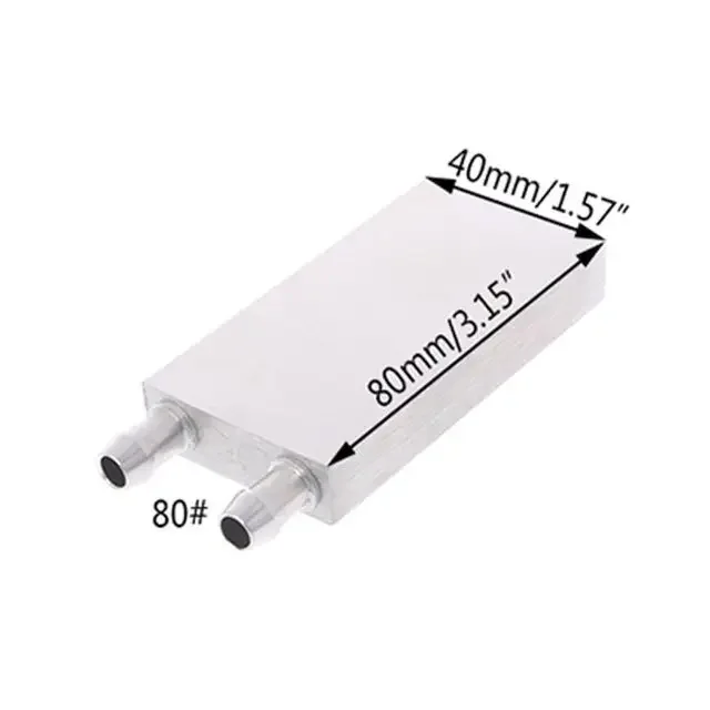 Aluminium Wasser kühl Block Kühlkörper für PC Laptop CPU Kühler Kühler 40/80/120/160/180/200/240mm: hell Blau
