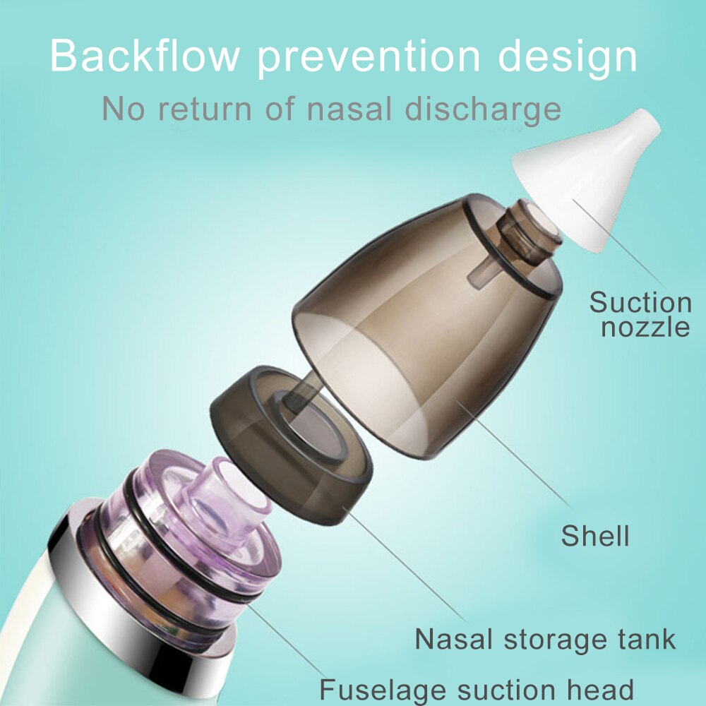 Newborn Baby Care Nasal Aspirator Snot Nose Cleaner Children Kids Electric Safety Suction Nasal Absorption Infant Snot Cleaner