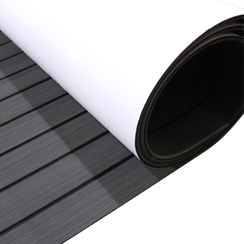 Faux Teak Boat Flooring Shockproof EVA Foam Floor Mat 240x45cm Marine Floor Pad Carpet for Swimming Pool Sailboat Fish Box