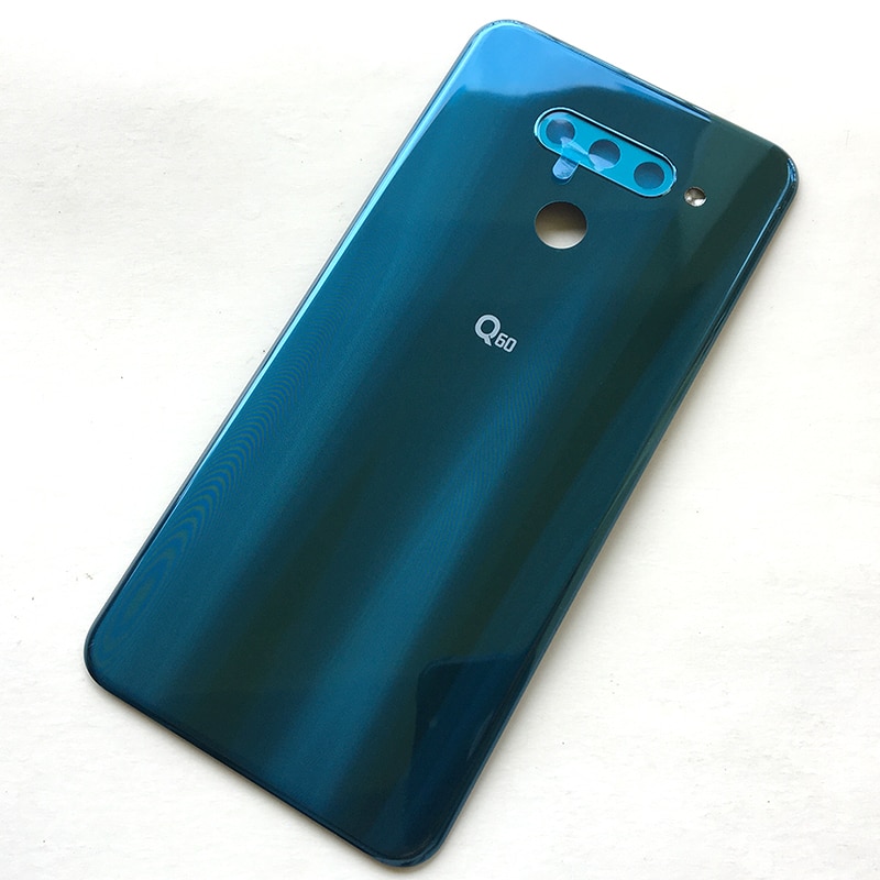 BINYEAE Plastic Battery Cover For LG Q60 Rear Housing Back Case With Camera Lens+Logo Q60 задний корпус