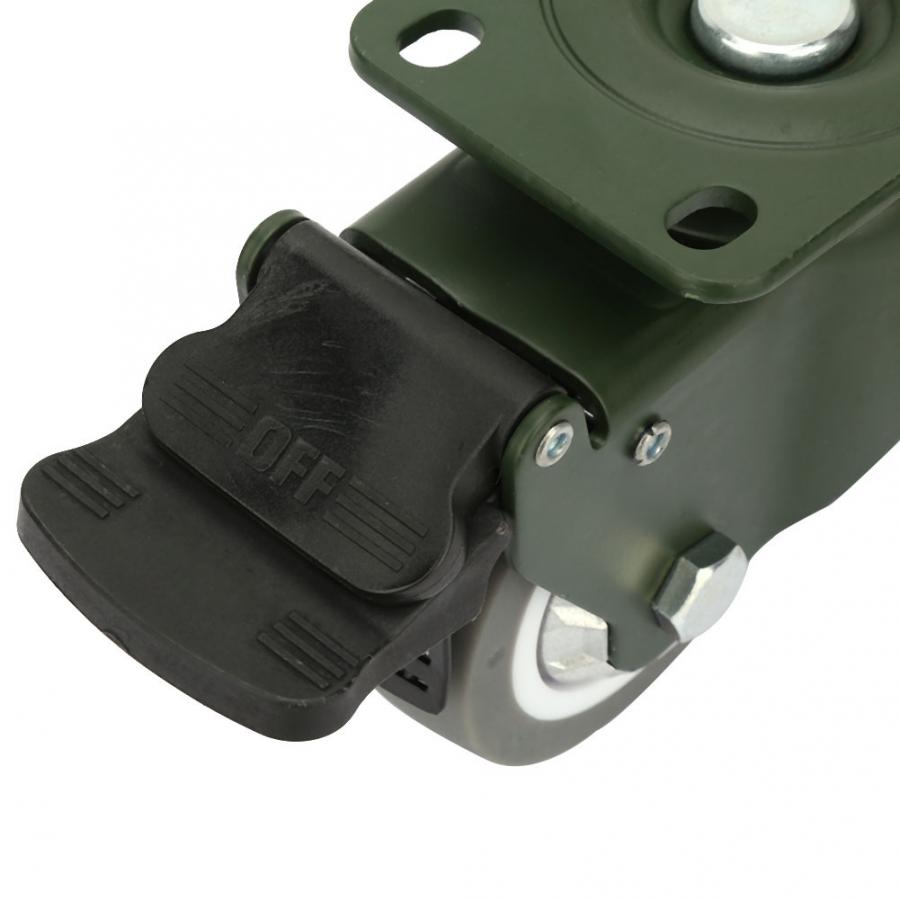 Manganese Steel Bracket 3 inches Bearing Caster Wheels TPR Trolley Wheel Caster Tools