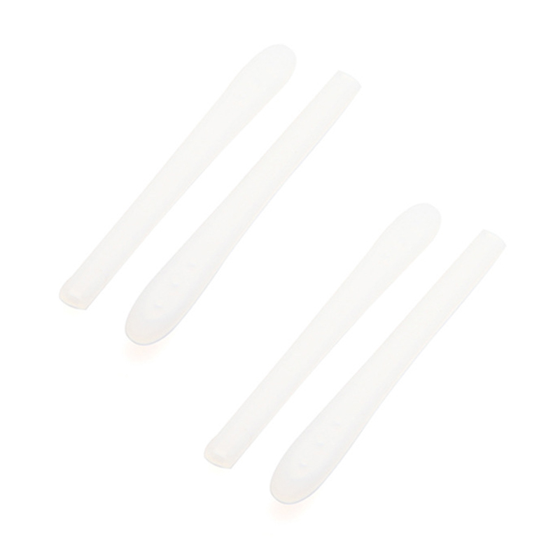 2 Paren/partij Bril Zonnebril Slip Sets Glazen Been Sets Anti Slip Siliconen Oorhaak Tempel Tip Houder Haak Bril Accessoire: white