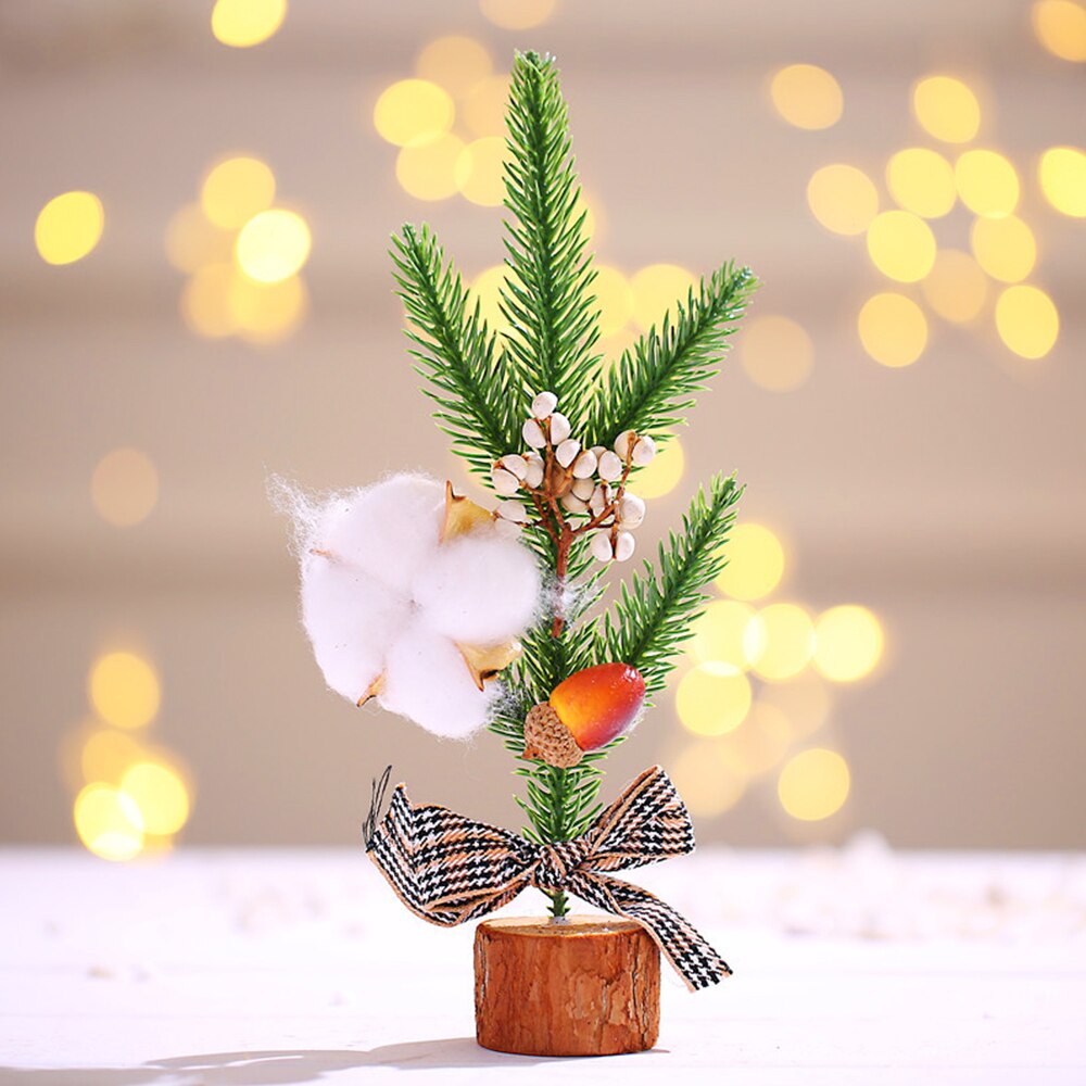 Christmas Decoration 25cm Mini Christmas Tree Office Bedroom Desktop Ornaments For Scene Decor Props Creativity Year: B