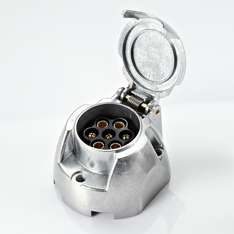 Truck accessories 12V 7pin aluminum Trailer Socket female caravanas trailer accessories Towing Trailer Parts caravan accessories