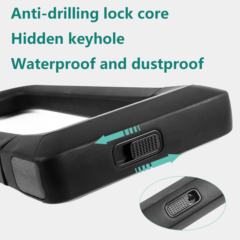 Verrou de vélo en acier allié antivol U Anti-12 tonnes, cisaille hydraulique, câble de sécurité, cadenas, accessoires de moto Scooter