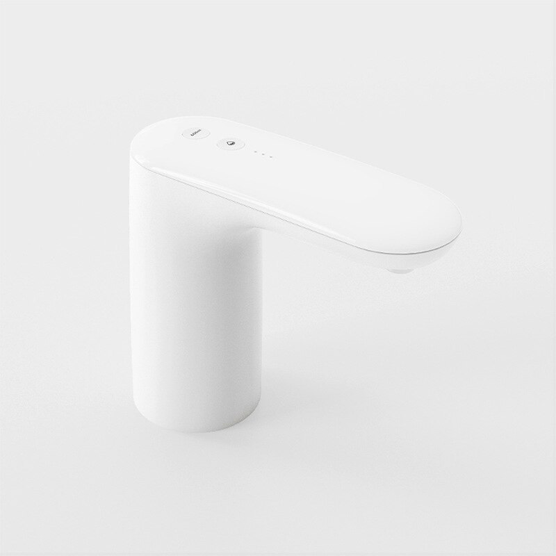 Automatische Water Pomp Voor Fles Draagbare Elektrische Fles Drinkwater Pomp Dispenser Handpomp Flessenwater Usb Opladen: WHITE