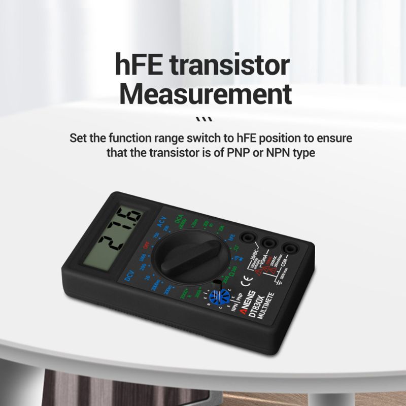 Multimètre numérique, voltmètre, ammètre, ohmmètre, testeur de courant, DC10V ~ 1000V AC 750V