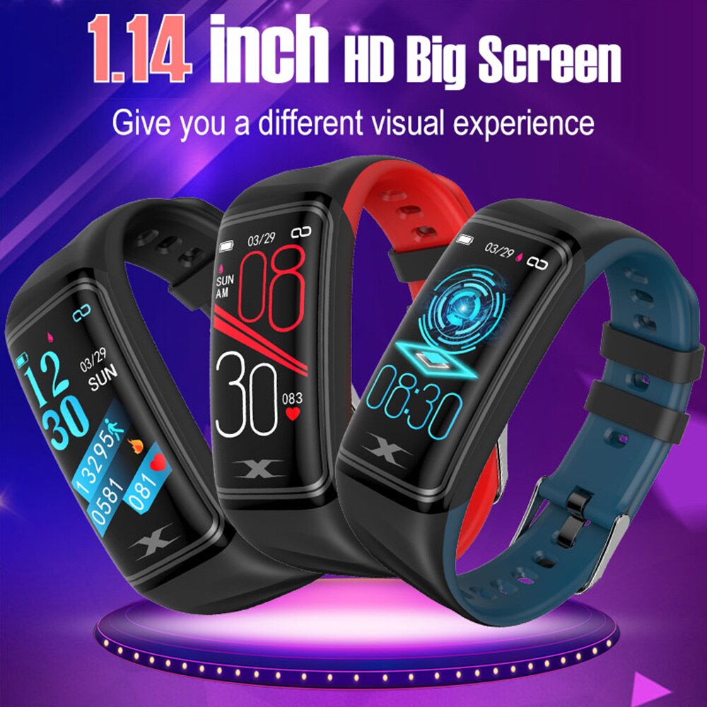 V30S Smart Armband Bt Sport Fitness Tracker Hartslag Slaap Gezondheid Monitor Grote Screen Smart Horloge