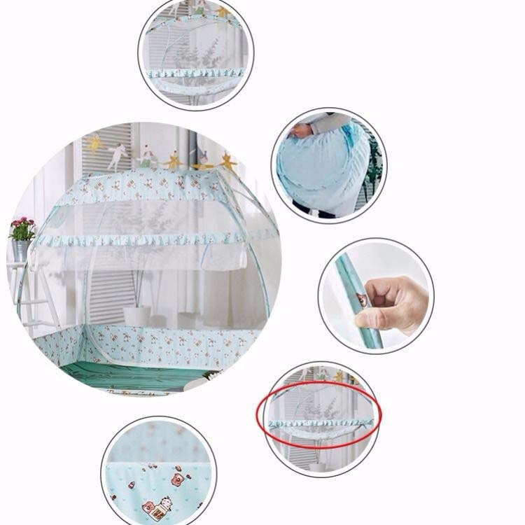 Baby Mosquito Net Infant Anti-Fall Crib Tent 2 Sizes Portable Yurt Mosquito Netting Summer Infant Bed Anti-mosquito Tent Canopy