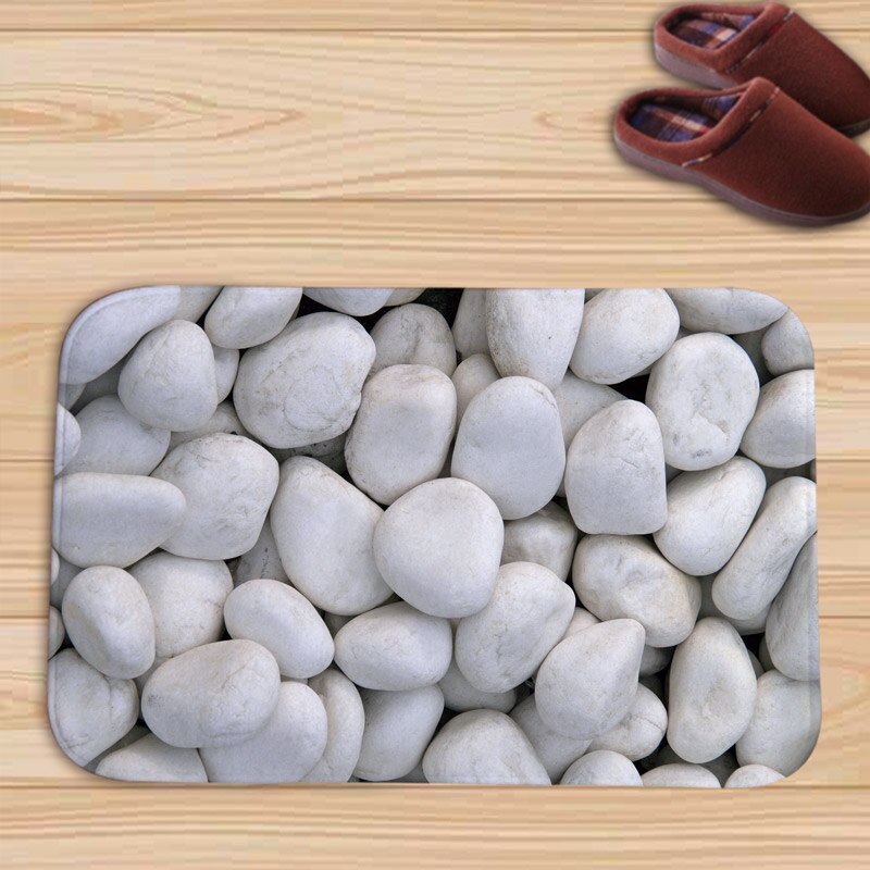 3D tapis de pierre de galets paillassons tapis de porte cuisine extérieure salon tapis de sol tapis zone imperméable couloir bienvenue tapis de sol tapis: TMD0003