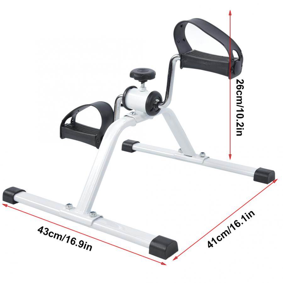 Indoor Mini Fitness Bike Steel Steppers Leg Trainer Upper&Lower Limb Exerciser Rehabilitation Training Practicing Equipment