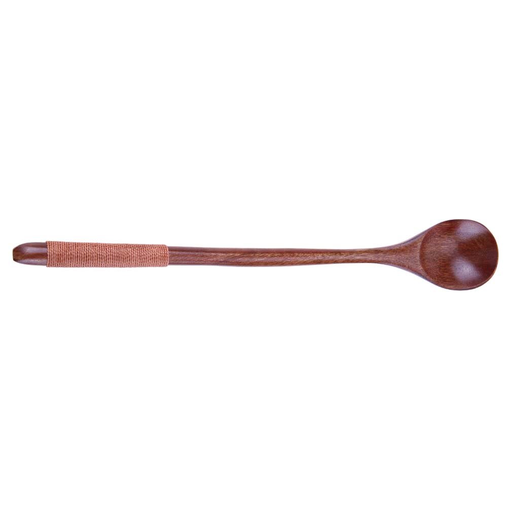 Natural Wood Spoon Bamboo Kitchen Cooking Dining Soup Tea Honey Coffee Utensil Tools Soup-Teaspoon Tableware 1Pc: B 3