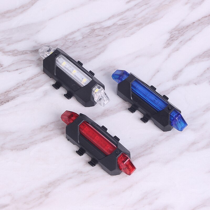 Usb Oplaadbare Fiets Led Achterlicht Fiets Veiligheid Fietsen Waarschuwing Achter Lamp