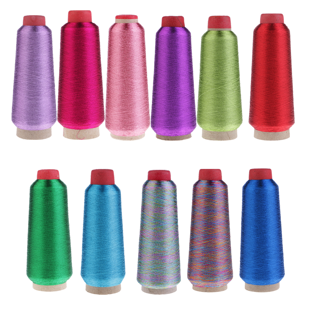 Hilo de bordar de punto de cruz para ordenador, tejido de hilo metálico para manualidades, suministros de punto de costura DIY, suministros de DIY para muñecas para ropa