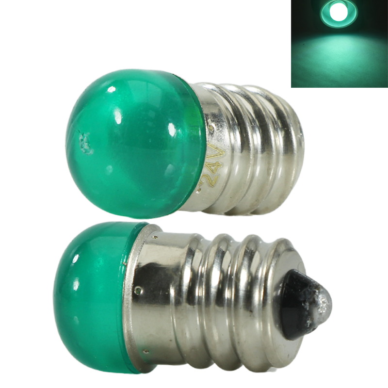 Bombilla Mini bombilla Led E12 5V 12v 24v 110v 220v 1W foco rojo vela verde luz 12 24 voltios decoración lámpara del hogar rojo amarillo