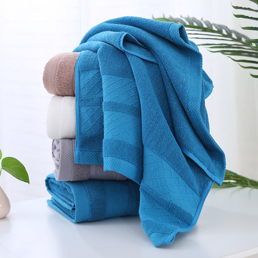 Geometric Towel 100% Cotton Towels Set Soft Thick Shower Bathroom Home Spa Face Towel for Adults Kids Toalla Serviette Handtuch