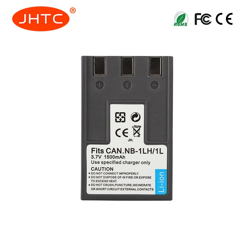 JHTC-batería NB-1L NB1LH para Canon S110 Digital ELPH,S200, S230,S300, Shot S330,Powe NB1L, 1500mAh, NB-1LH