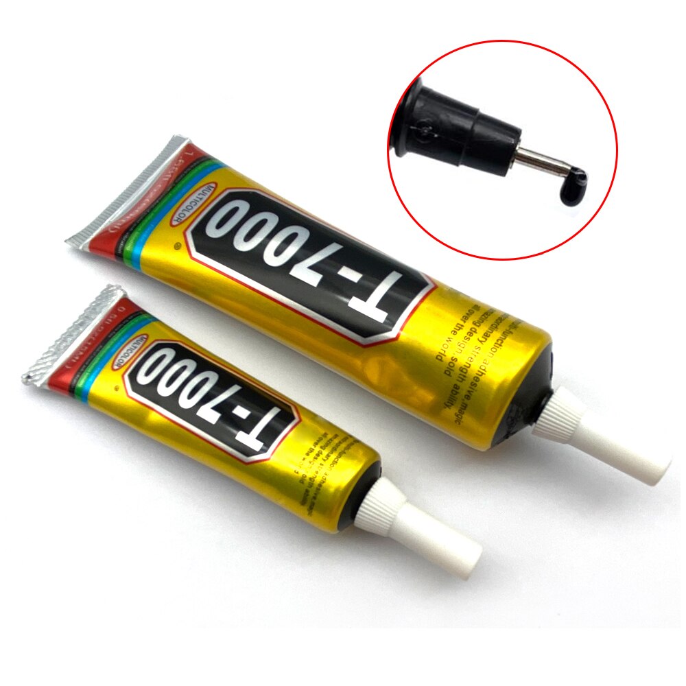 Pegamento líquido negro T7000, pantalla táctil LCD de cristal para teléfono móvil, superpegamento T-7000 adhesivo, reparación de resina epoxi multiusos