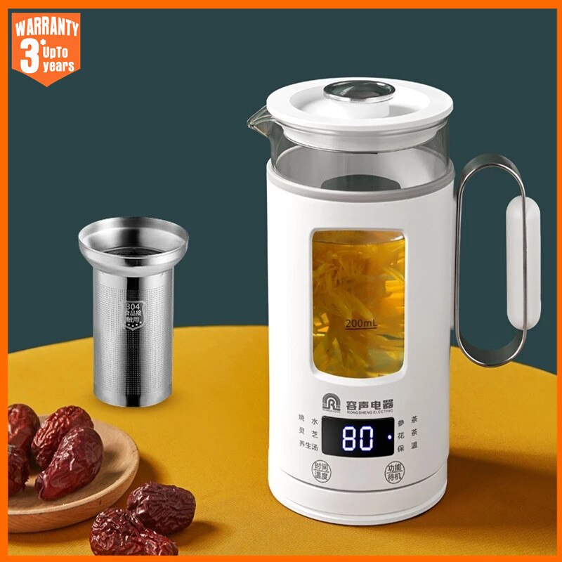 Xiaomi-Mini hervidor de agua eléctrico para la salud, tetera portátil multifunción con filtro, taza de acero inoxidable, Caldera de agua de vidrio