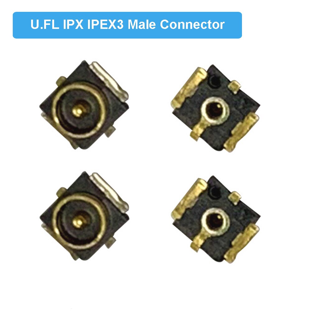 10 Stks/partij 4th Generatie IPX4/IPEX4/MHF4 Mannelijke Plug Antenne Base U. Fl Smt Pcb Rf Coaxiale Wifi Connector Antenne Board Terminal: IPEX3 Male