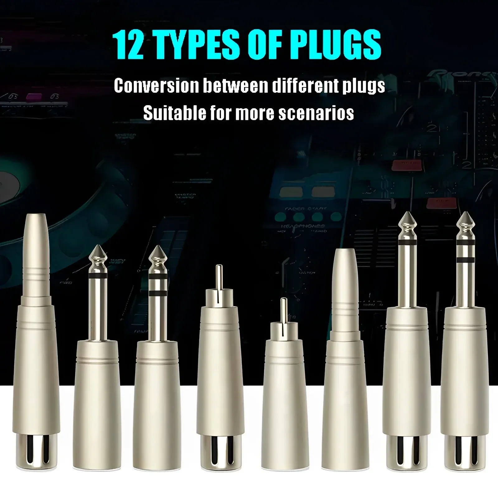 Audio--Adapter RCA-Stecker (Buchse) auf XLR-Stecker (Buchse) Stecker 6,35mm ts/trs Stecker (Buchse) Stecker Buchse Audio--Adapter