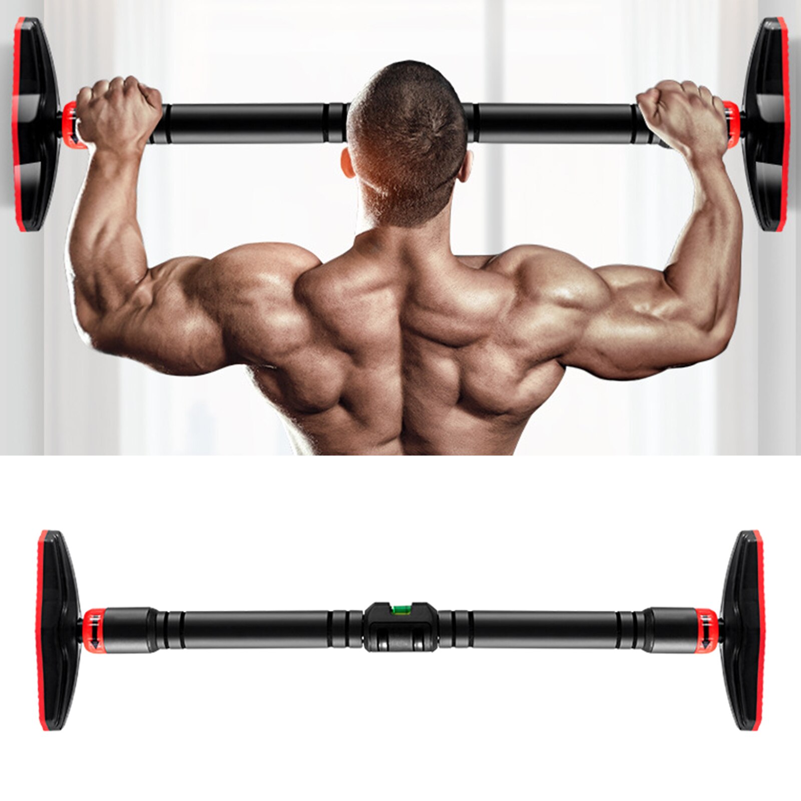 Solid Pull Up Bar Fitness Telescopic Exercise Chin Up Bar Workout Strength