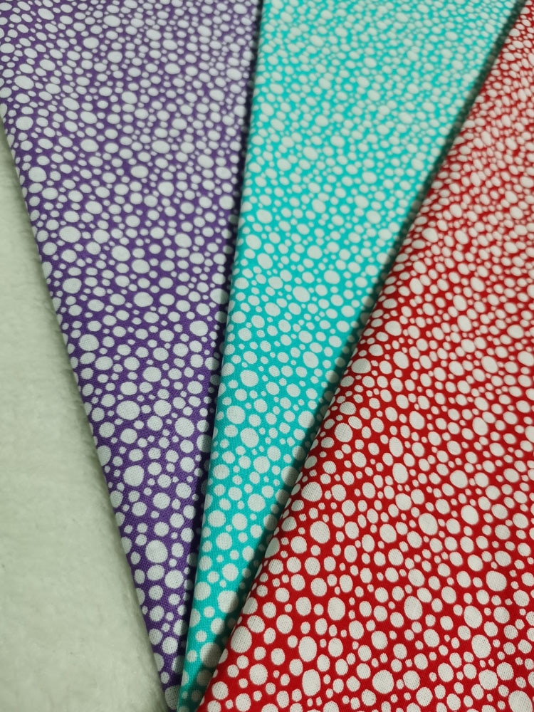 Meter Schattige Kleine Bubble Diverse 3 Kleur Rood Groen Paars Dot Plain Katoen Stof Naaien Kleding Tissue Telas Textiel Patchwork