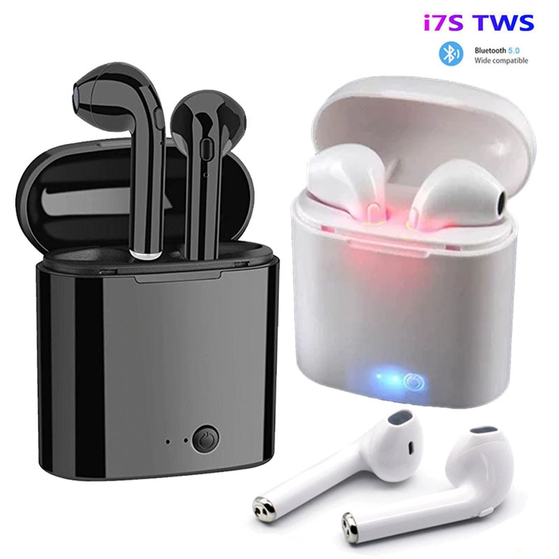 Auriculares i7s Tws con Bluetooth 5,0, auriculares inalámbricos, auriculares manos libres para teléfono iPhone, Xiaomi, Huawei y Samsung