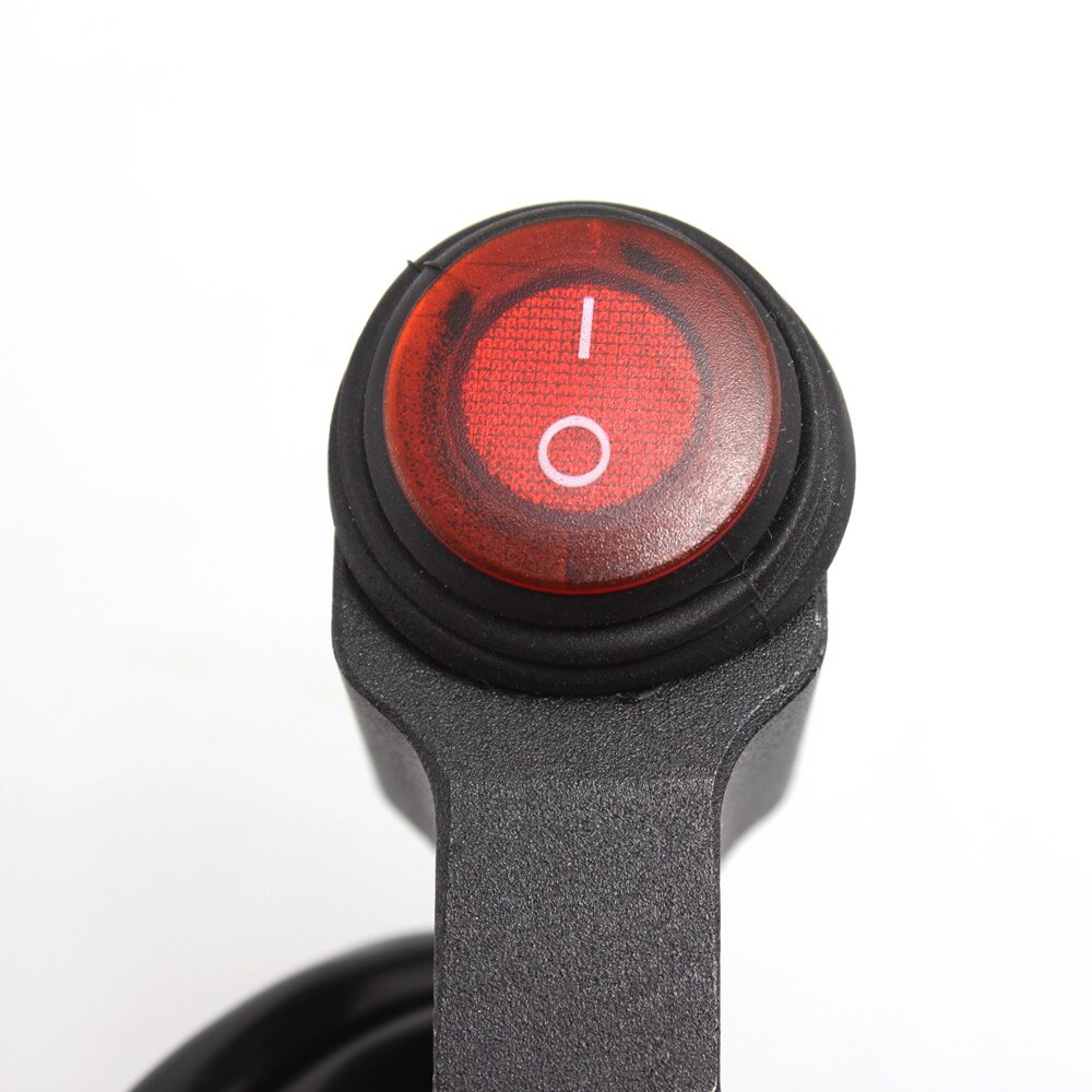 Interruptor de encendido y apagado Universal para manillar de motocicleta, botón de encendido y apagado para Moto, ATV, DC12V/10A, color negro