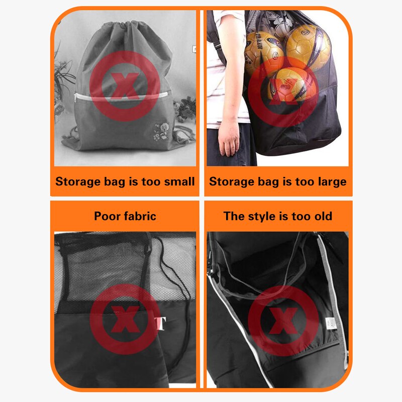 Sports Basketball Backpack Drawstring Mesh Bag Drawstring Pocket Outdoor Training Sport Fitness Storage Bag