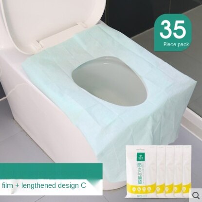 Disposable Toilet Mat Women&#39;s Travel Paste Toilet Portable Maternal Travel Toilet Toilet Seat Cover Cushion Paper: Clear