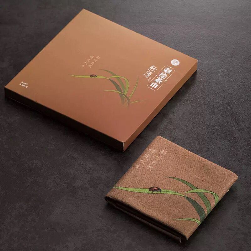 High-Grade Tea Towel Cloth Absorbent Kombucha Single-Service Towels Teapot Towel Tea Table Tea Table Rag Tea Cloth Cotton: 01