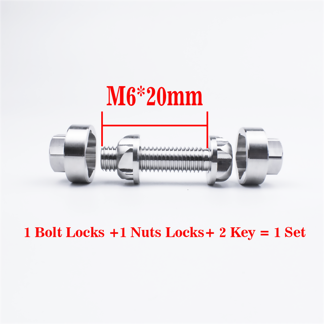 Bullone di sicurezza viti antifurto dadi bullone M6 M8 M10 vite bullone 304 acciaio inossidabile montagna bicicletta tendalino accessori auto luce portato: M6x20mm