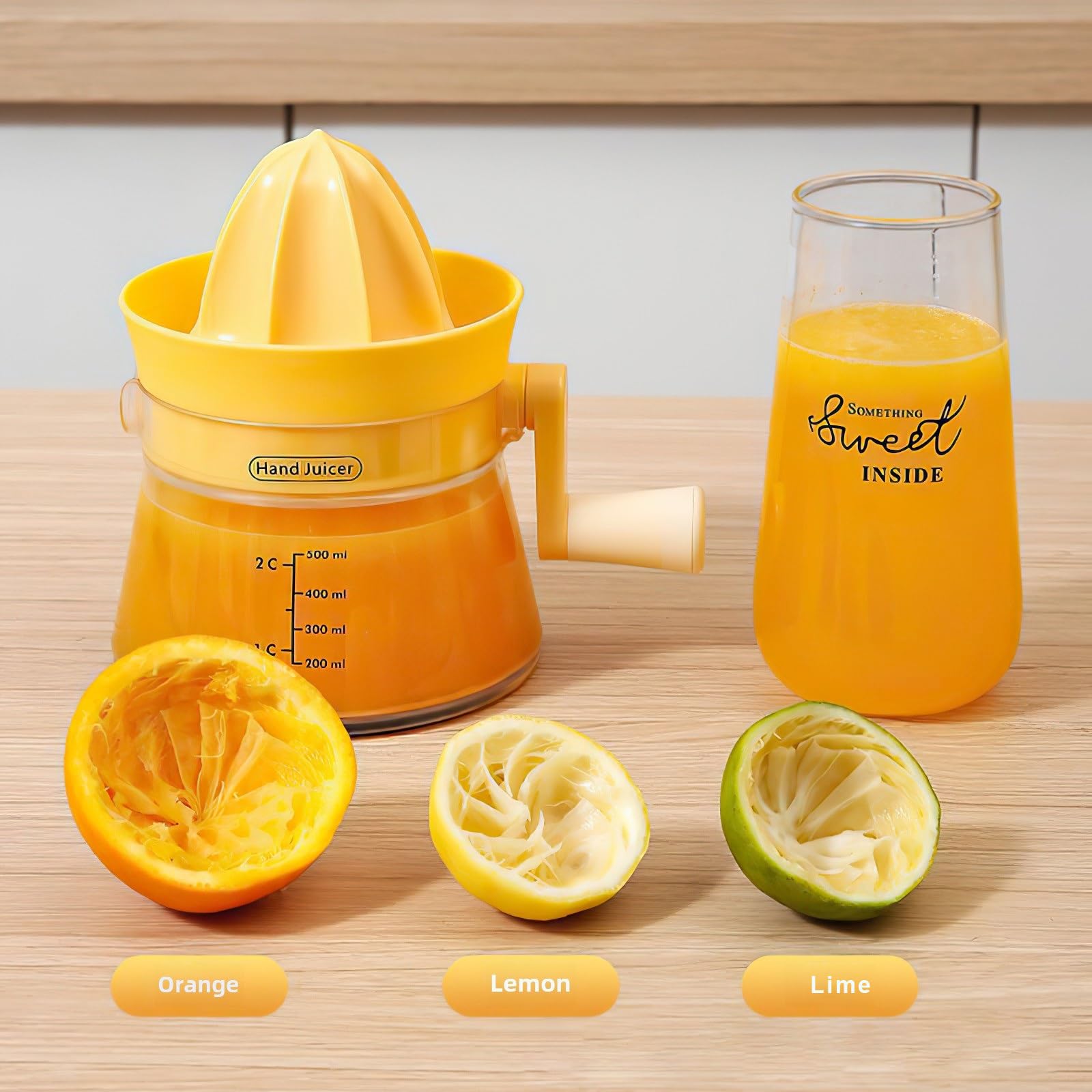 Manual Citrus Juicer Lemon Squeezer with Capacity Marking Max Extraction For Juice Squeezer Easy to Use and Clean Kitchen Tools