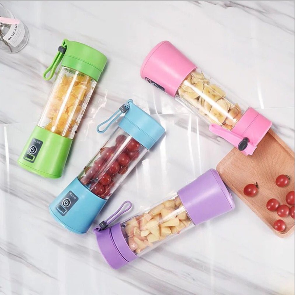 Kannettava kokoinen usb sähköinen hedelmämehupuristin kädessä pidettävä smoothiekone blenderi sekoittava ladattava mini kannettava mehukuppi vettä