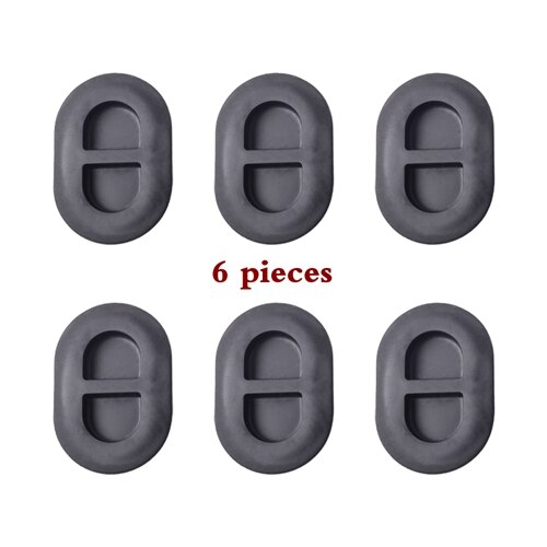 Musta pohjalevyn tyhjennystulppa takalattian rungon tulppa pieni kumitulppa jeep wranglerille jk jl ulkotarvikkeet: 6 kpl