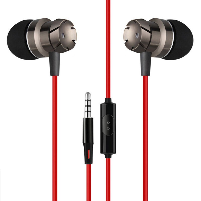 Écouteur pour blackberry priv leap passport classic  z3 z30 q5 q10 z10, casque d'écoute avec contrôle musical et micro: Rouge