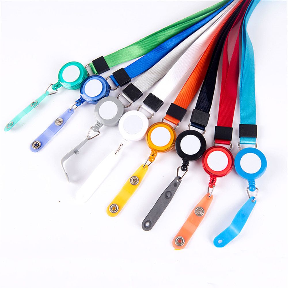 1pc Retractable Lanyard Neck Strap Nurse ID Card Holder Badge Credit Card Holders Papeleria Tag Card Holder Kawaii Stationary