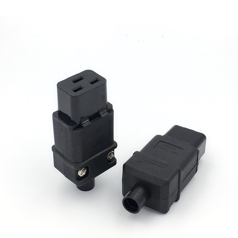 ce 250v 16a C19 C20 female male 3 sprong AC PDU UPS power outlet wired electrical Receptacle AC socket plug: 10pcs / Female