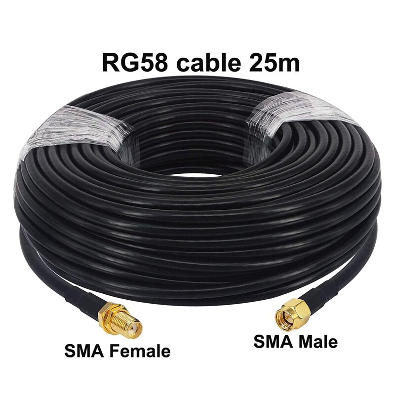 25M Wifi Antenne Kabel Sma Male Naar Sma Female Kabel RG58 50 Ohm Sma Man-vrouw Coax Pigtail jumper Kabel Voor 4G