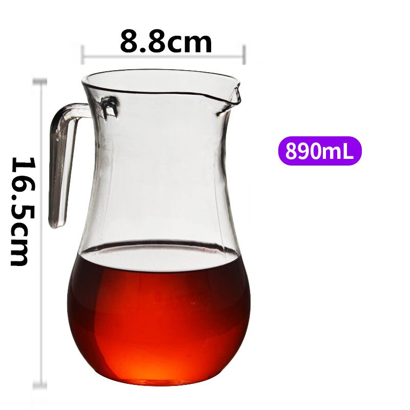 Separador de licor acrílico PC exprimidor con vino tinto Fen vino plástico decantador transparente café fruta jugo alcohol contenedor: D 890ML
