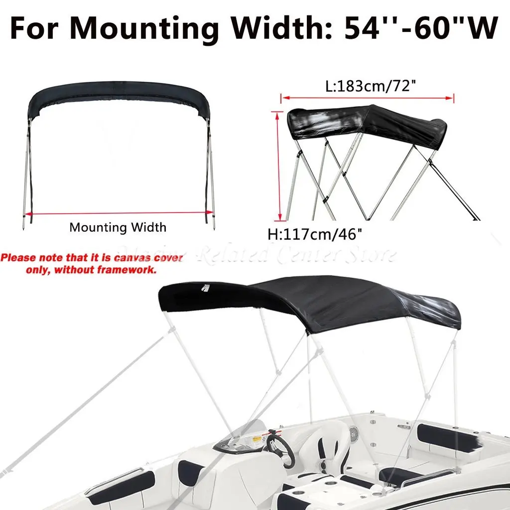 3-BOGEN-Bimini-Stiefelüberzug oben, 600D, wasserdicht, UV-Schutz, Bootsabdeckung, ohne Rahmen, staubdichte Marine-Abdeckung, Bootszubehör: Armee Grün