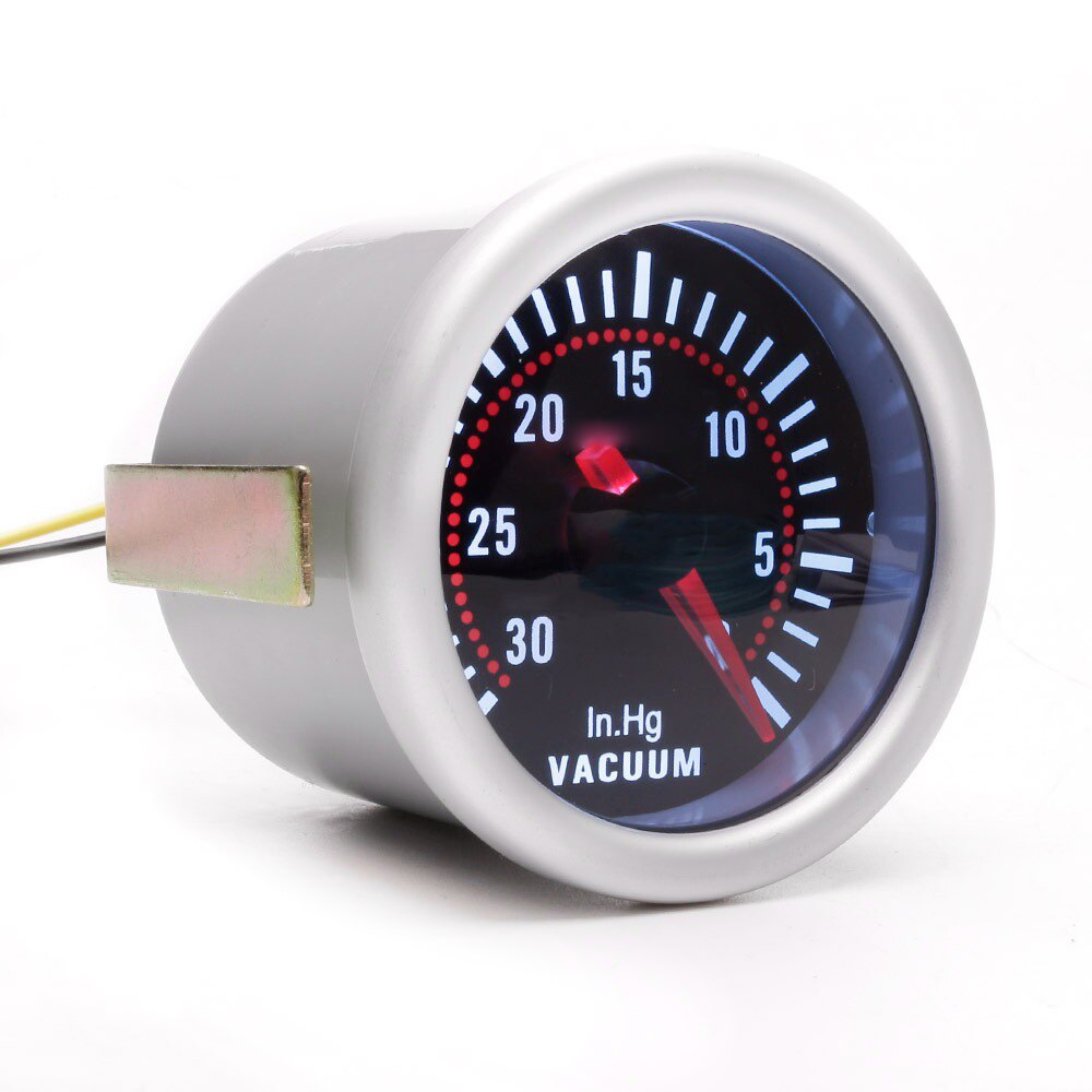 Motormeter Modified Instrument Universal Vacuum Gauge SUV Motors Cars Gray