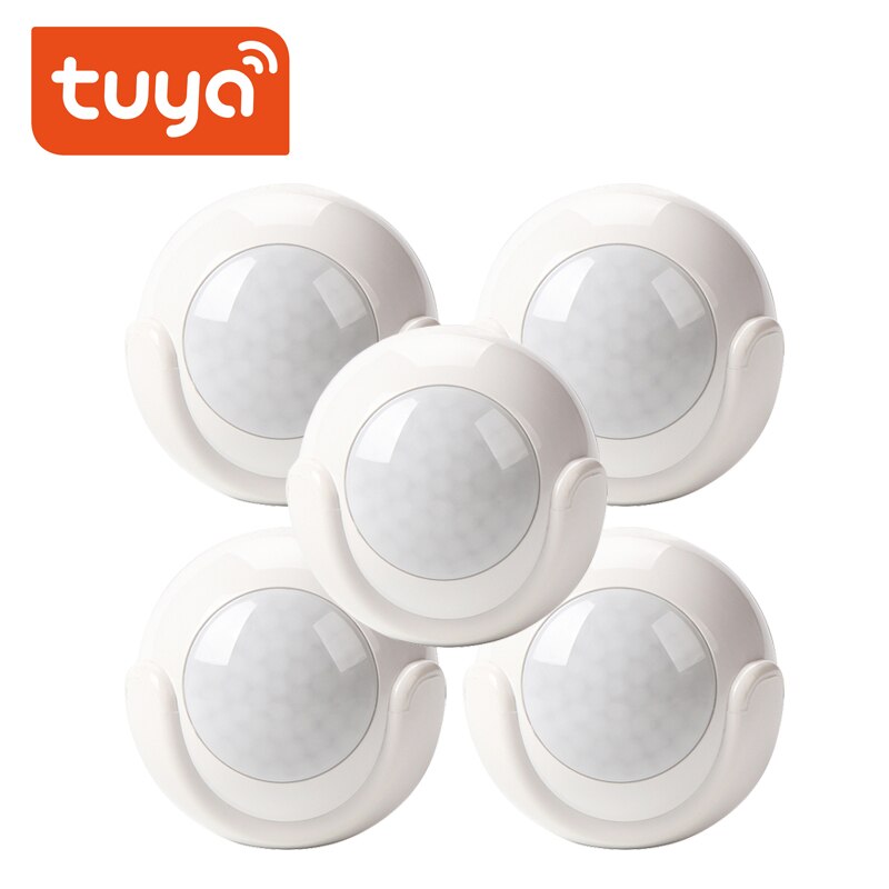 Tuya Mini WIFI PIR Motion Sensor built-in battery Hole-free installation Human Body Sensor Body Wireless Infrared Detector Tuya